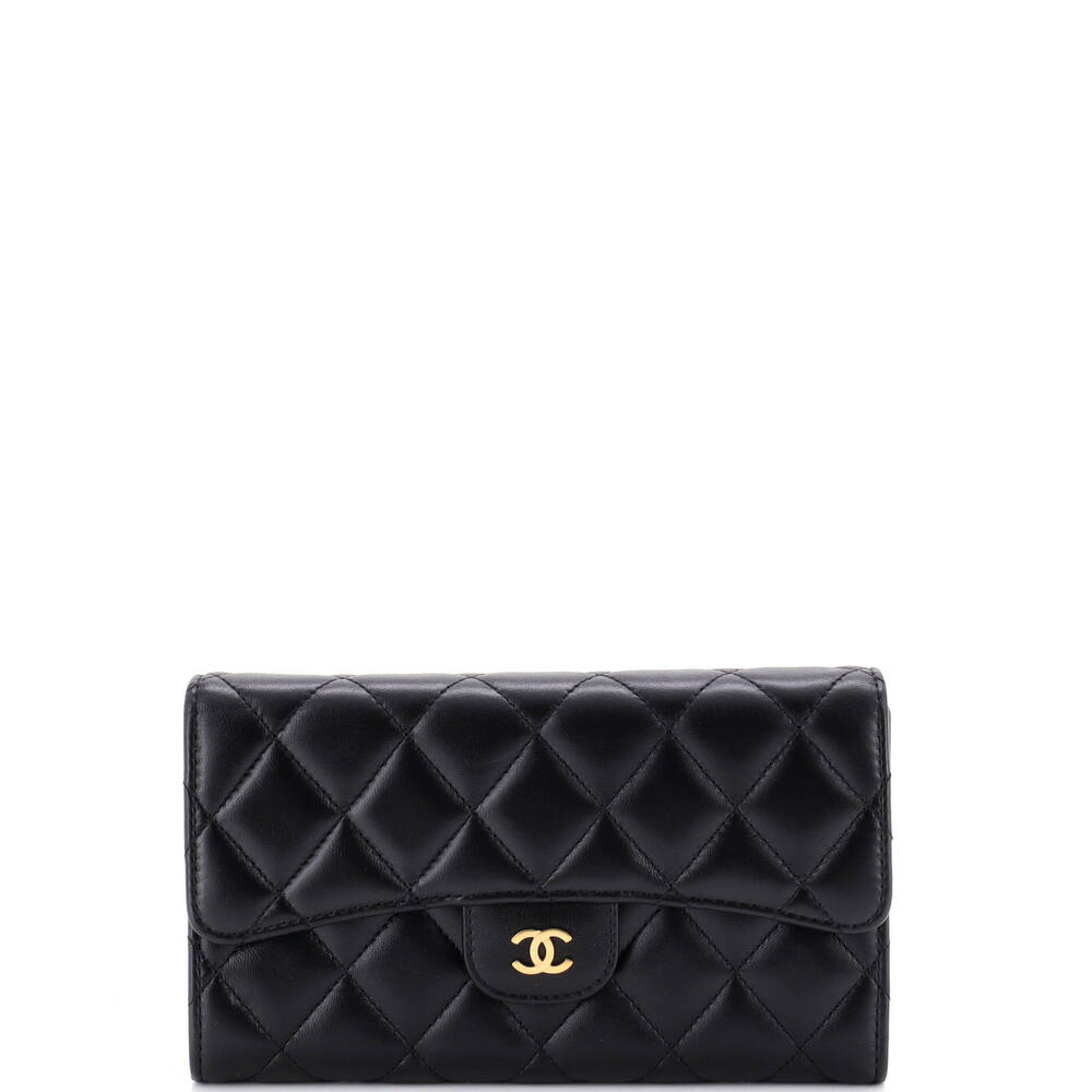 Chanel Long CC Gusset Classic Flap Wallet